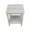 International Concepts Rectangle Portman Accent Table, 16 W, 14 L, 20 in H, Wood, Unfinished OT-41 - alternate 4